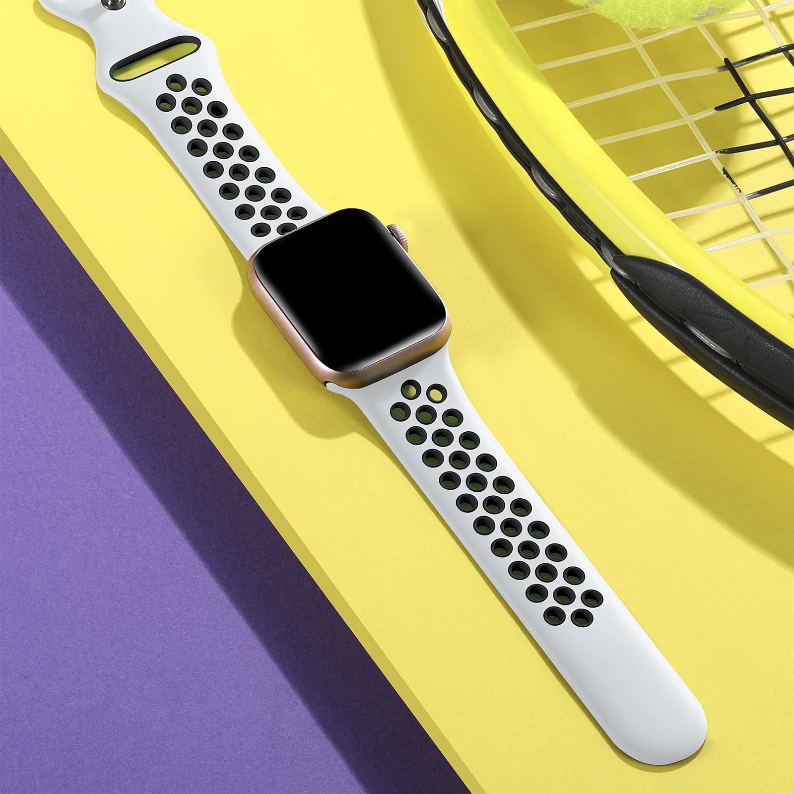 Lerobo Compatible With Apple Watch Band 45Mm 49Mm 44Mm 42Mm For Women Men,Soft Silicone Sport Replacement Strap Band For Iwatch